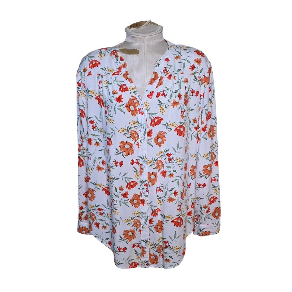 Indigo Soul Womens Floral‎ Top Size XL Cottage Core Fairy
